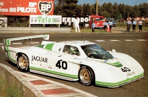Tony Adamowicz (at the wheel) _ John Watson _ Claude Ballot-Léna - Jaguar XJR-5 - Group 44 Jaguar - LII Grand Prix d'Endurance les 24 Heures du Mans - 1984 FIA World Endurance Championship, round 3.jpg